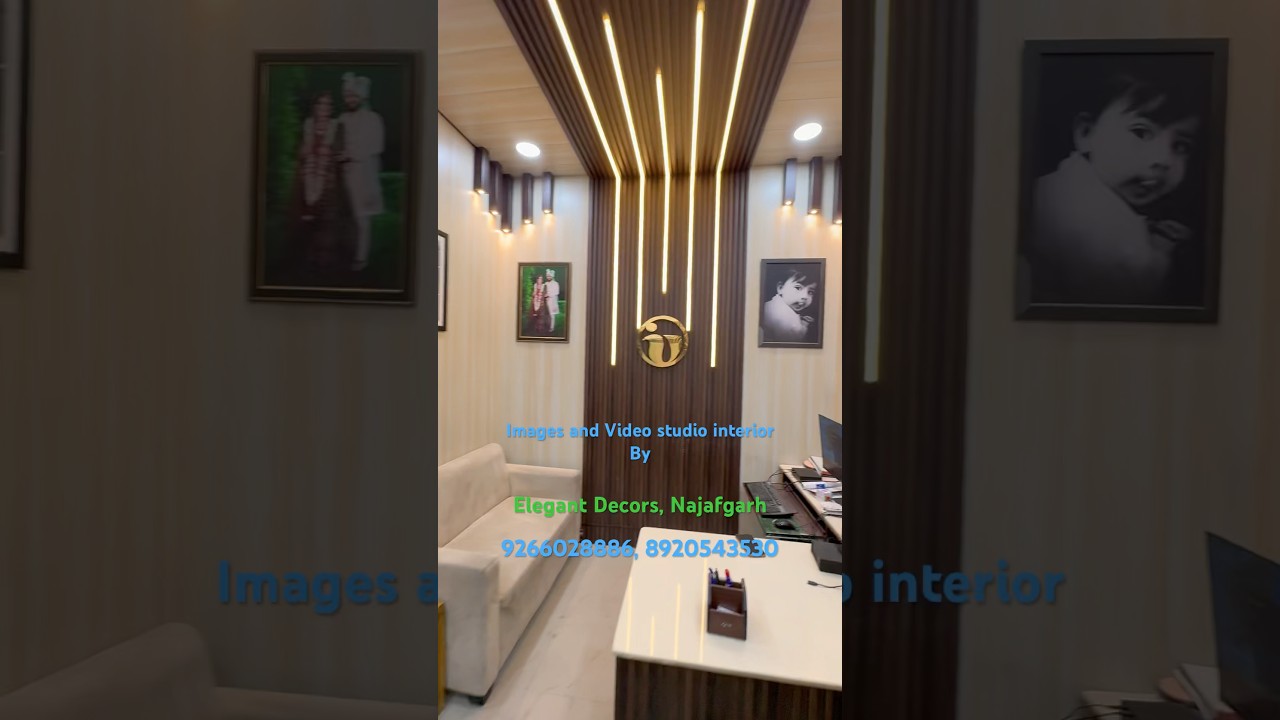 Photo studio Interior work by Elegant decors 