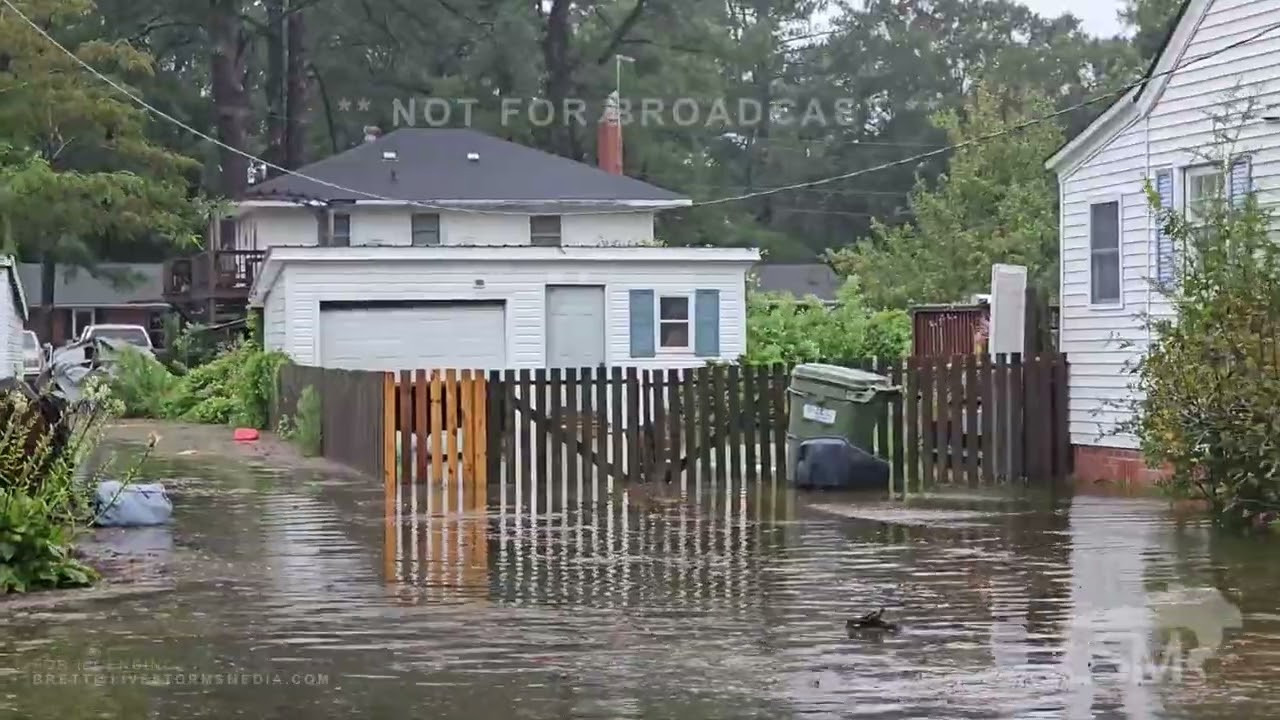 09-23-2023 Washington, North Carolina - Tropical Storm Ophelia - Storm Surge Inundates Communities