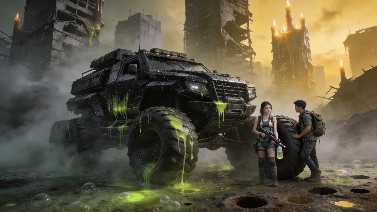 【全集】還有7天酸雨傾城！重生僱傭頂級修車師！開局搶佔最強重型兩棲車！全球建築在融化，唯有我的鋼鐵巨獸永不陷落！#末日#末日紀事館