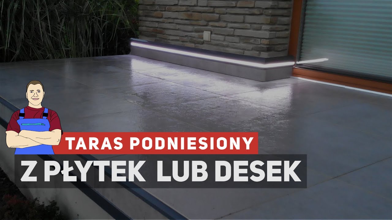Taras wentylowany z płytek lub desek - Renopad