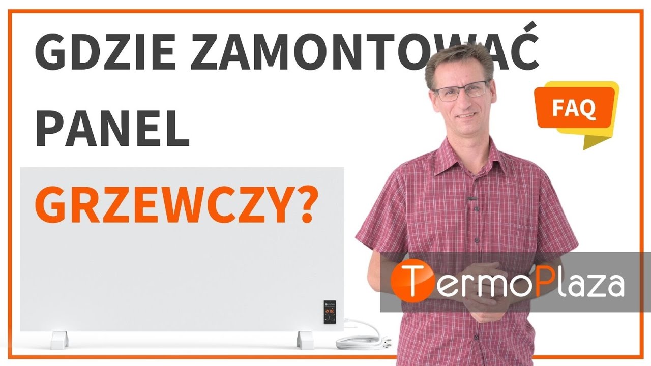 MONTAŻ paneli grzewczych na podczerień TermoPlaza - w jakim miejscu zamontować grzejnik?