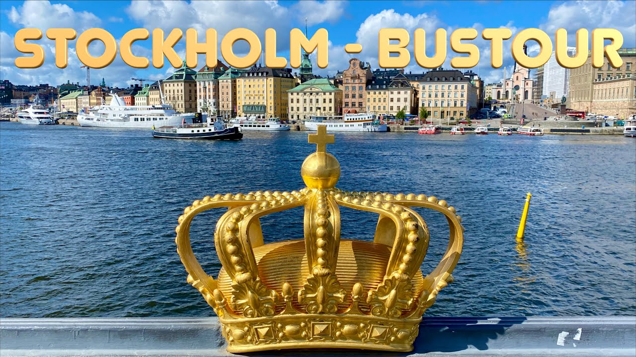 Stockholm: Bustour bei strahlend blauem Himmel (4K) #stockholm #sightseeing