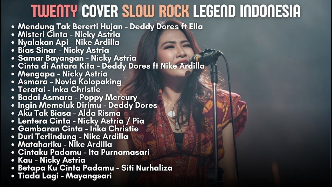 20 Cover Slow Rock Legendaris Indonesia Terbaik | Lagu Legendaris Sepanjang Masa