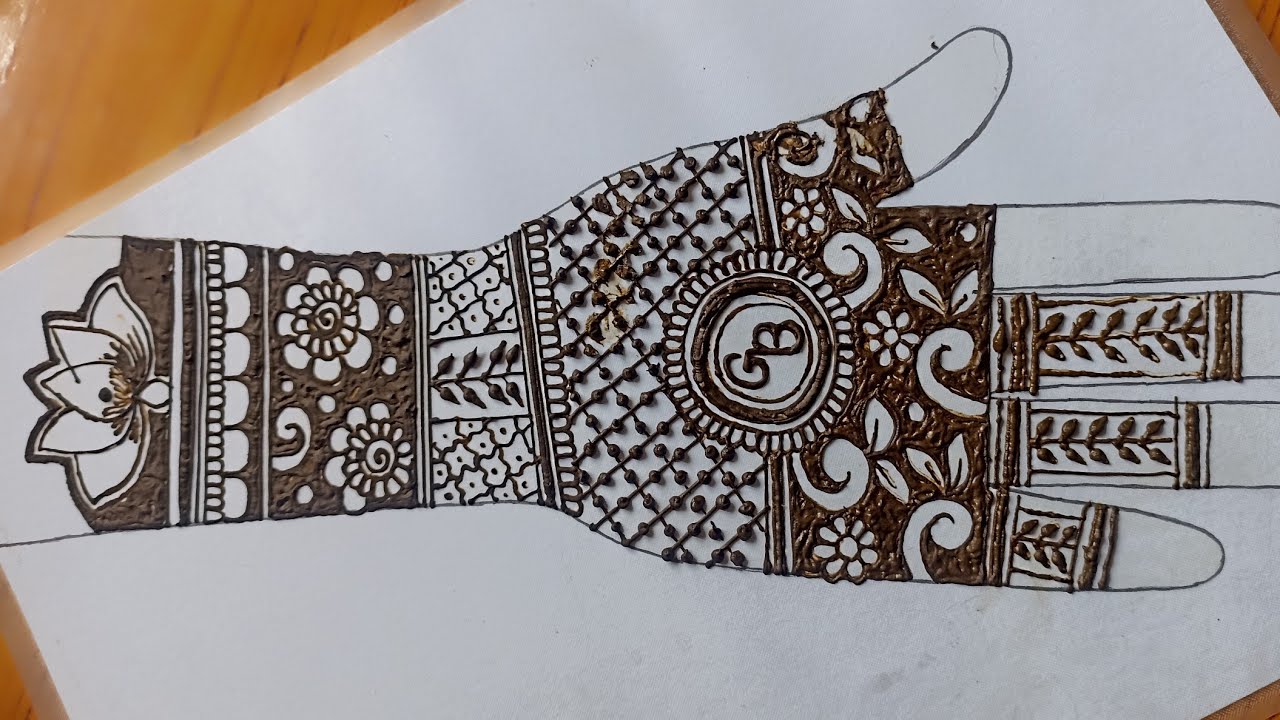 Step by step simple and easy bridal mehndi design🌿😍