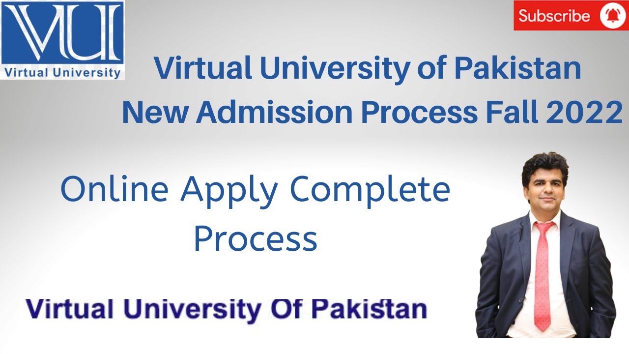 Virtual University Admission Fall 2022 Online Apply