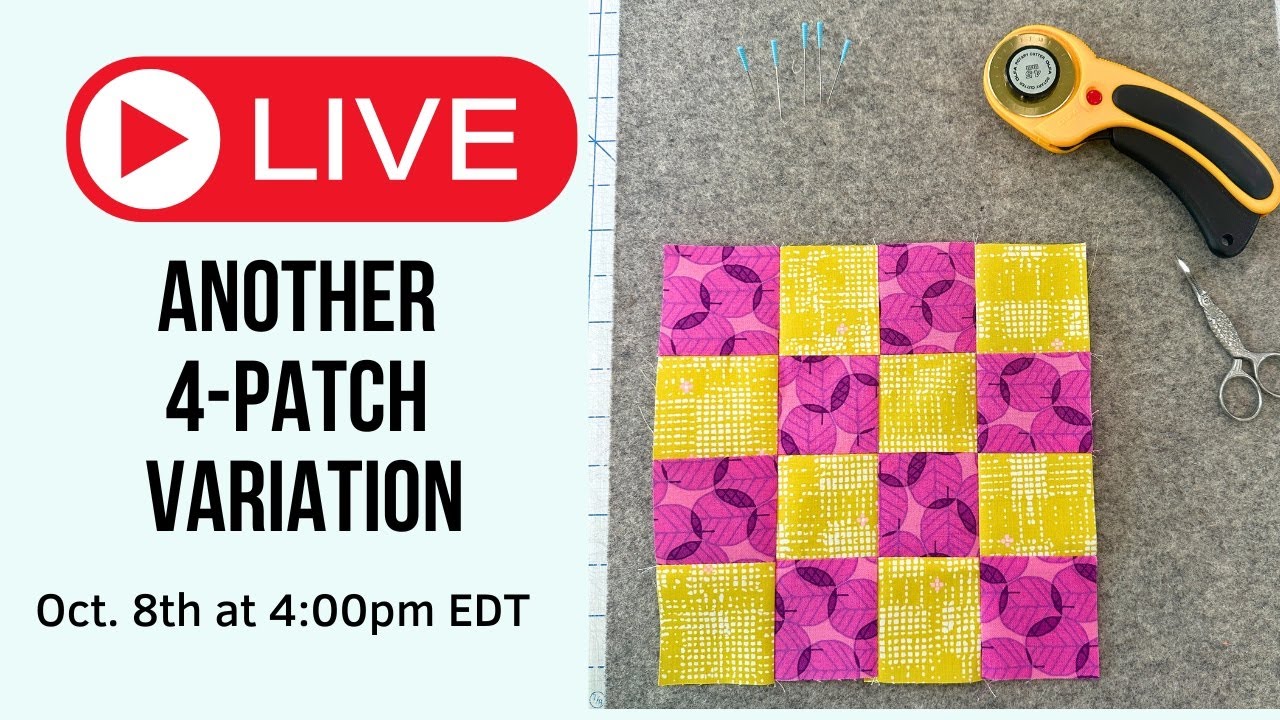 WIP WEDNESDAY #190: Let's make another Disappearing 4-patch block