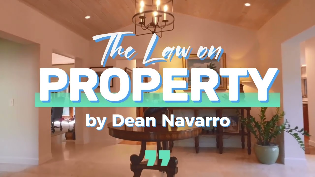 001 Classification of Property | The Law on Property | by Dean Navarro