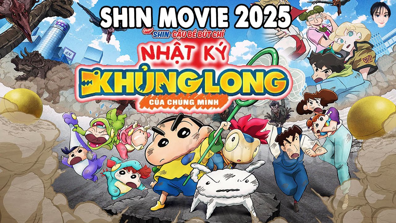 Review Shin Mo vie 2025 : Nhật Ký Khủng Long Của Chúng Mình | Shin Cậu Bé Bút Chì |