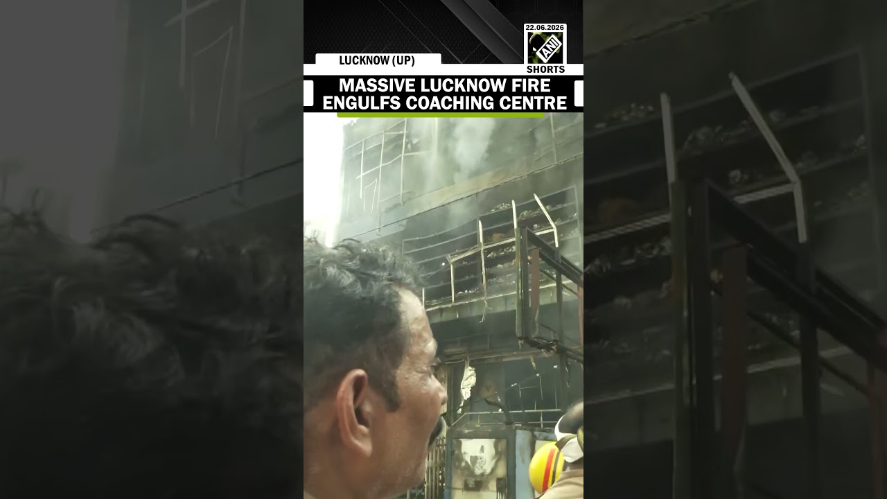 Lucknow Fire: Massive fire engulfs coaching centre in Aliganj; firefighters carry out rescue ops