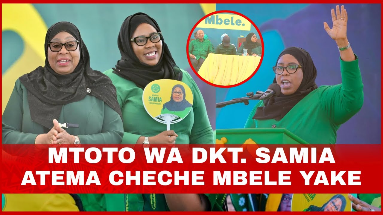 MTOTO WA DKT. SAMIA MGOMBEA WA UBUNGE ZANZIBAR WANU HAFIDH AMEIR ATEMA CHECHE MBELE YA DKT. SAMIA
