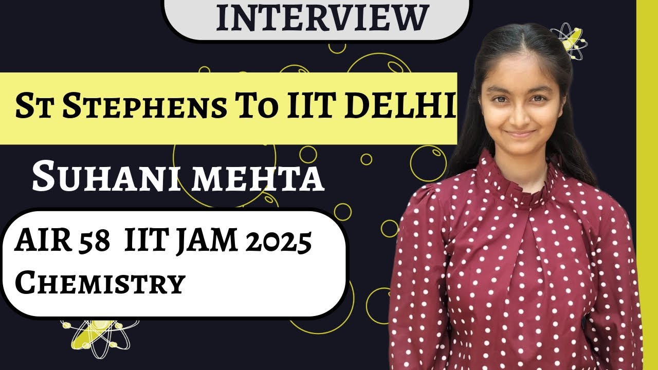 St Stephens to IIT DELHI🔥| IIT JAM 2025 AIR 58 Interview | IIT JAM 2026 Tips by RANKER