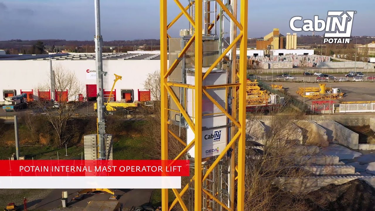 Potain Cab-IN, the new Potain cranes operator lift