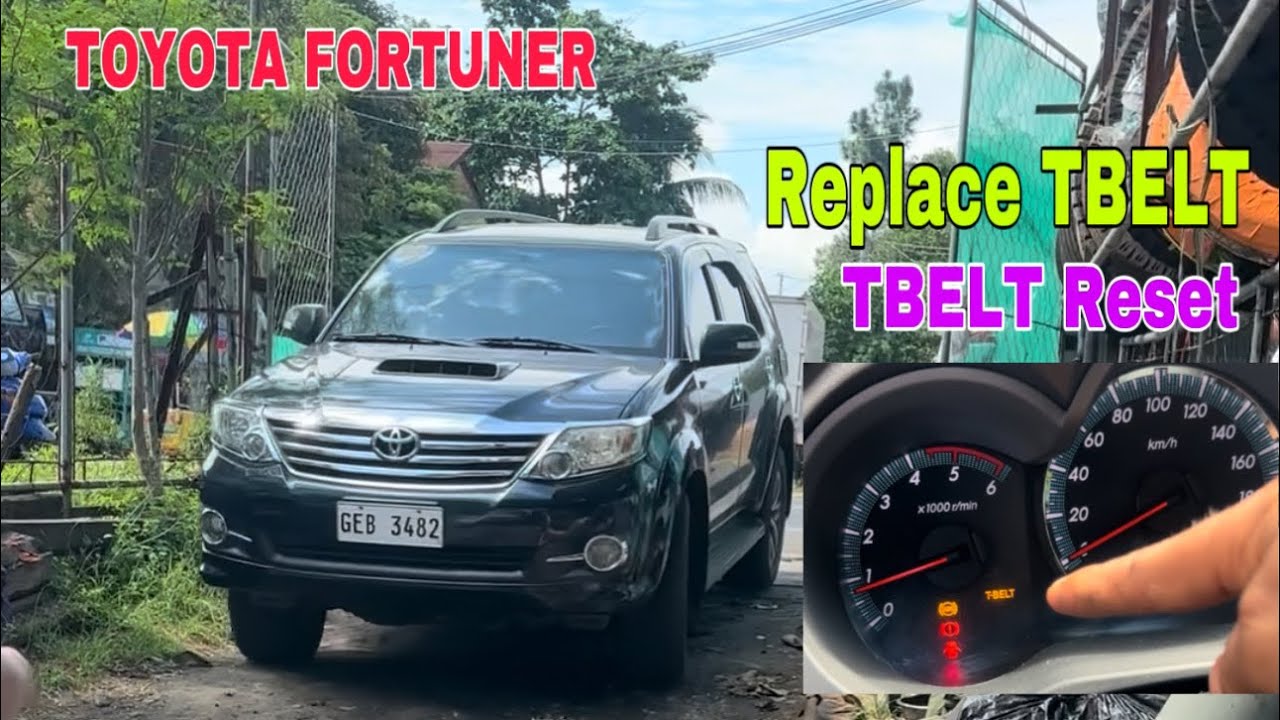 Toyota Fortuner Replace TBelt and Reset