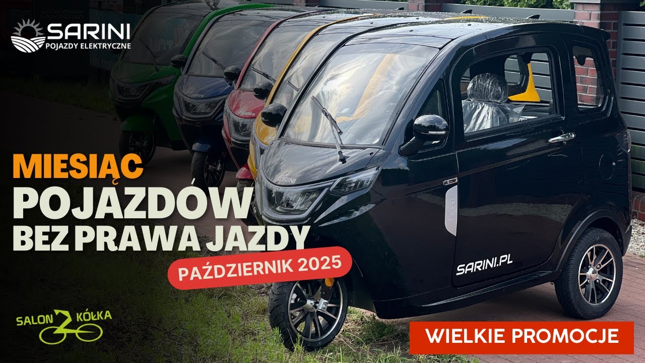 NAJWIĘKSZA WYPRZEDAŻ POJAZDÓW SARINI! POJAZDY BEZ PRAWA JAZDY I NIE TYLKO! #sarini #new