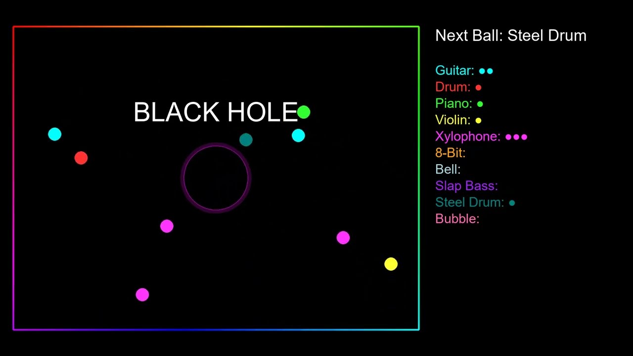 Relaxing Bouncing Balls Animation (1 Hours) - Study Music, Focus, Coding, Work