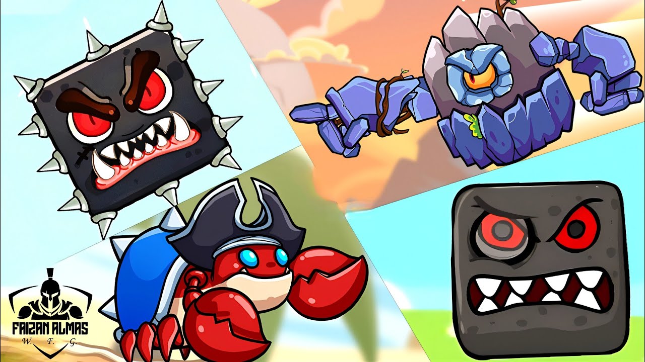 Red Ball 4 | Ball V Red Boss Challenge | Roller Ball 3 | (Part 6) Bosses Fight WFG