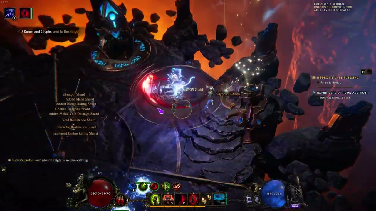 Last Epoch 1.2.2.2 Tornado Werebear 1500 corruption monos and bosses
