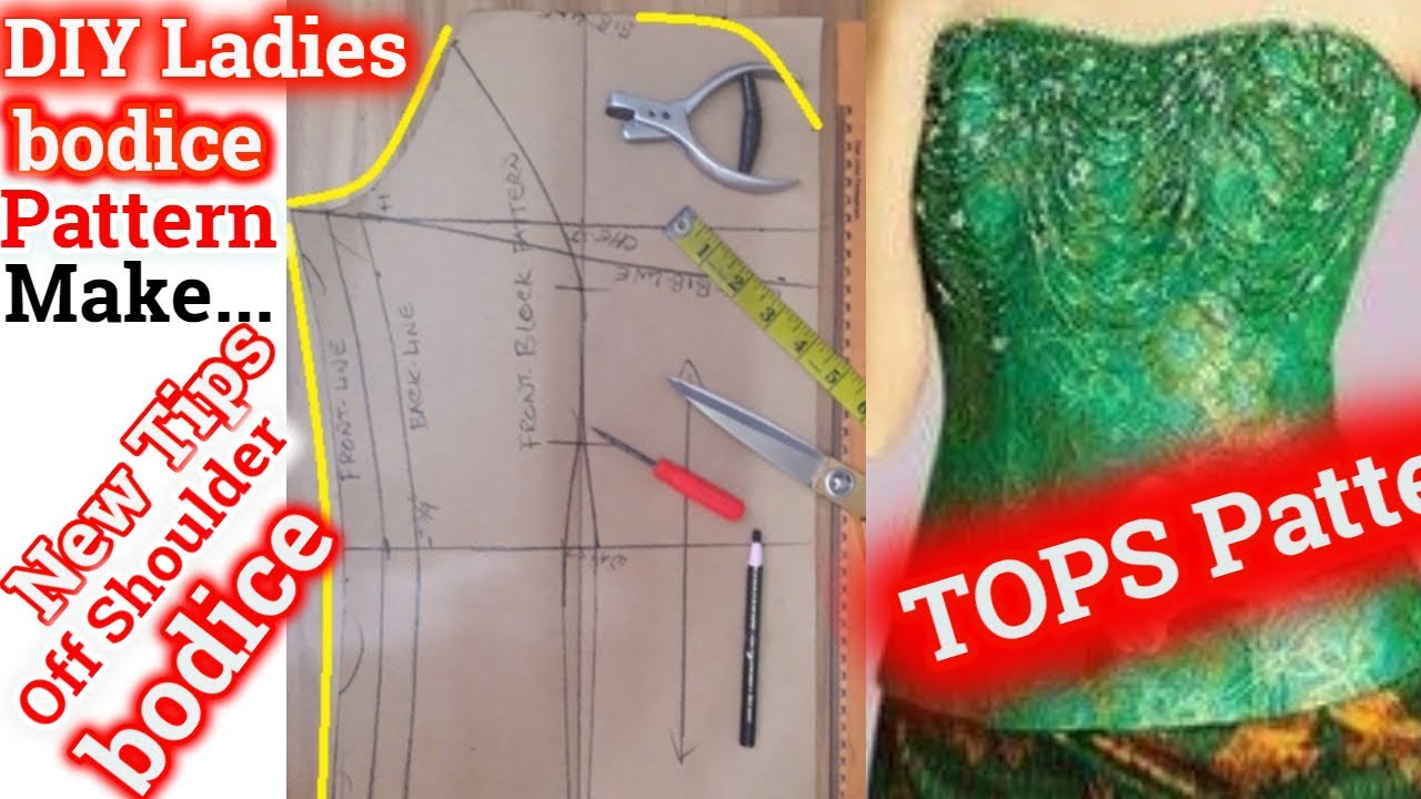 Off Shoulder Bodice Pattern Make new tips | OFF Shoulder Dress pattern @rmgpm16