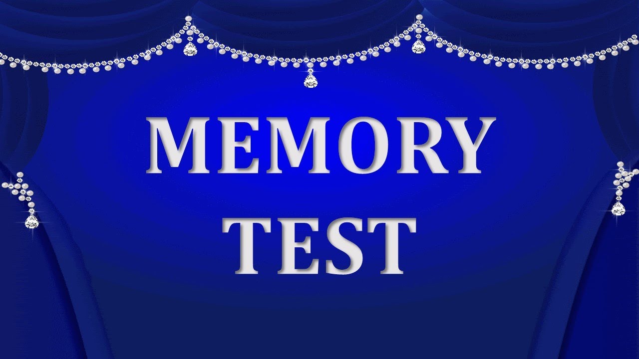 How Good is Your Memory? | Memory test | Test Your Memory