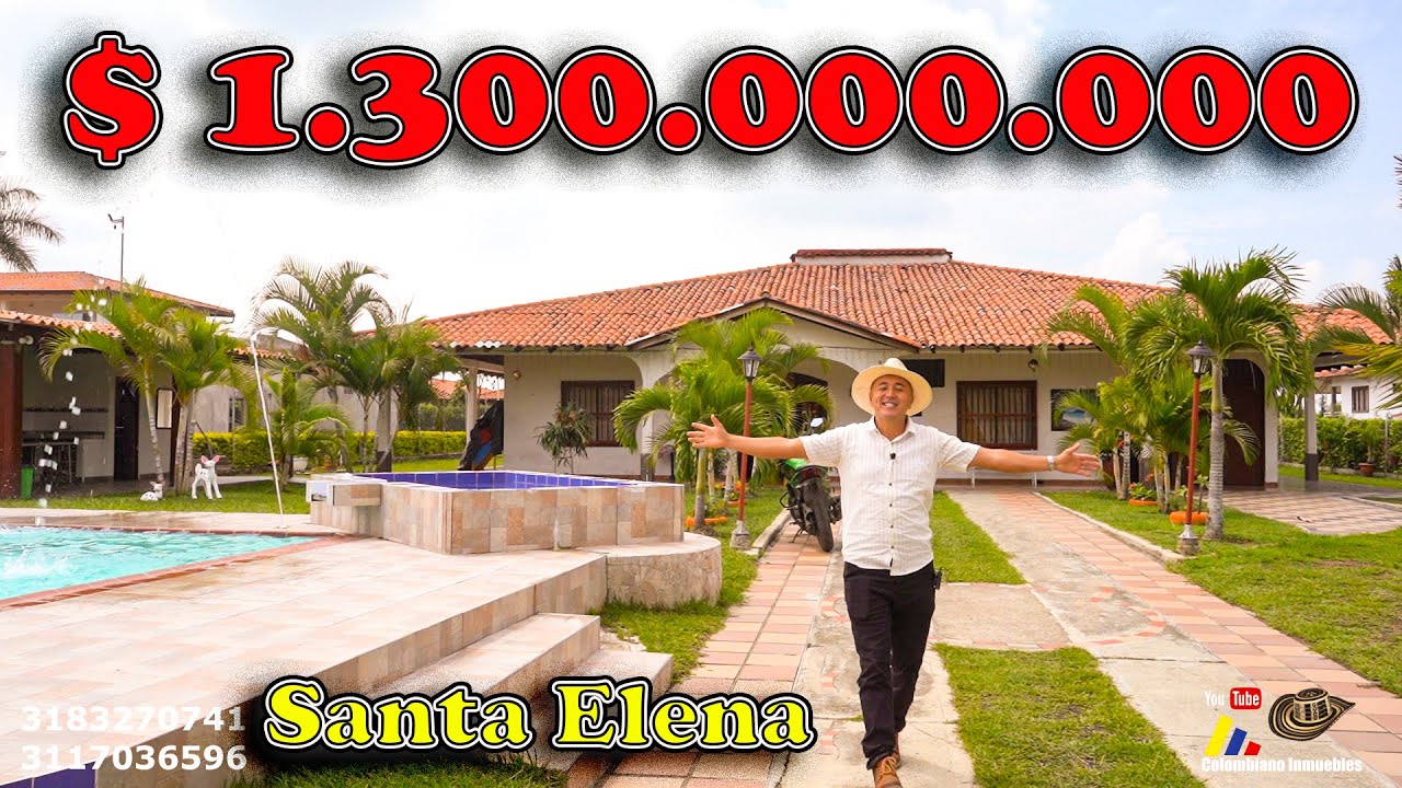 👨‍👩‍👧‍👦Maravillosa casa colonial de un sólo nivel para la venta en Santa Elena. 3183270741
