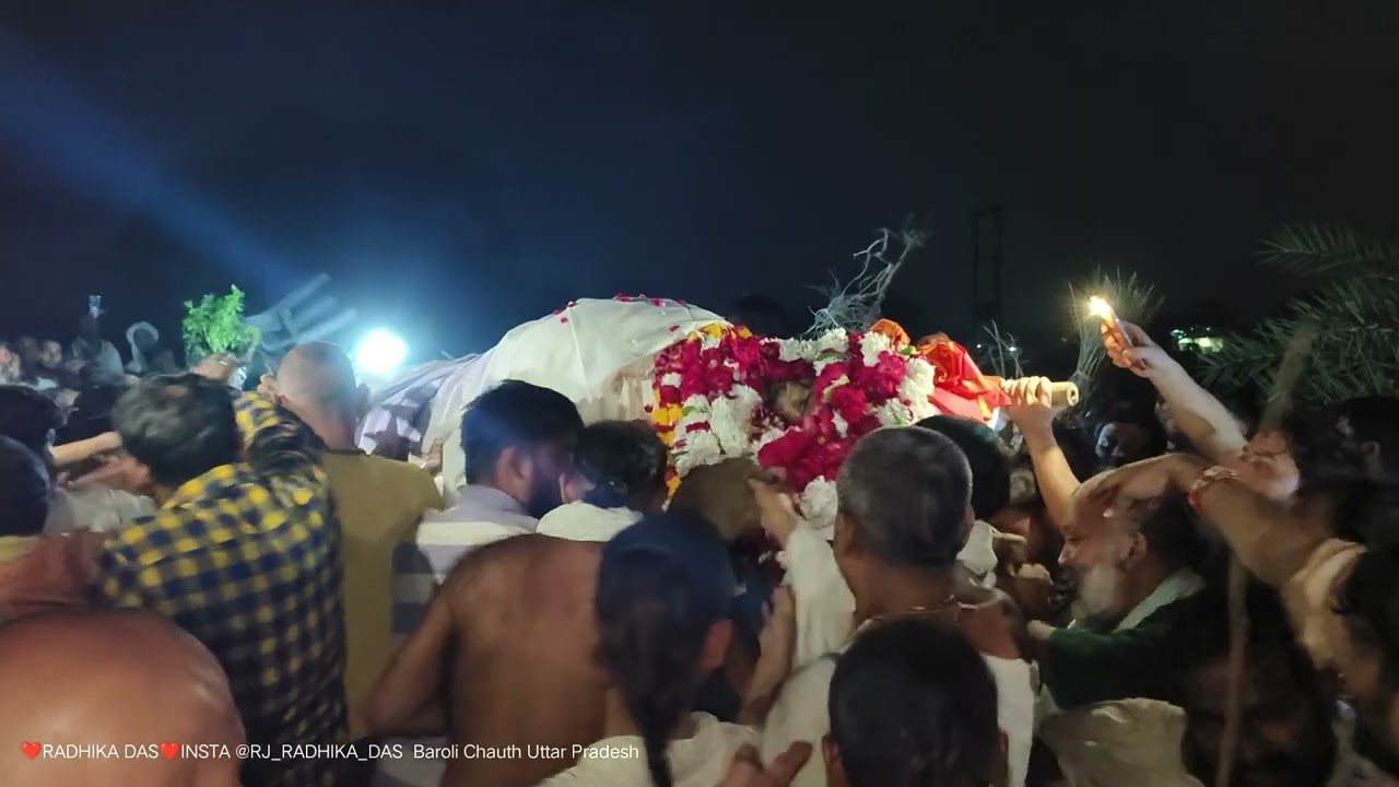 श्री गिरिराज जी की तीन परिक्रमा करने वाले परम पूज्य संत श्यामसुंदर बाबा जी नित्य लीला मैं प्रवेश