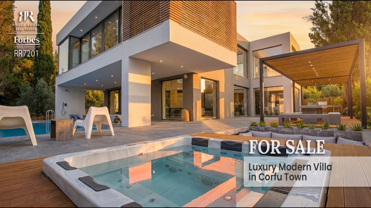 Luxury Modern Villa in Corfu Town RR7201 | Roula Rouva Forbes Global Properties