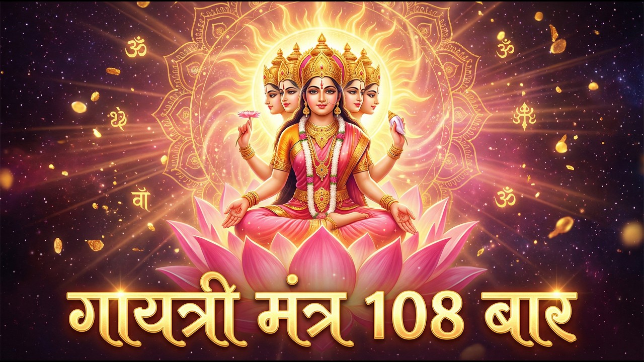 गायत्री मंत्र 108 बार 🙏 Powerful Gayatri Mantra Chanting