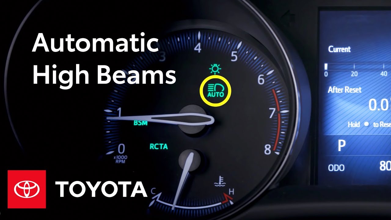 Toyota Safety Sense ™ Automatic High Beams (AHB) Settings and Controls | Toyota