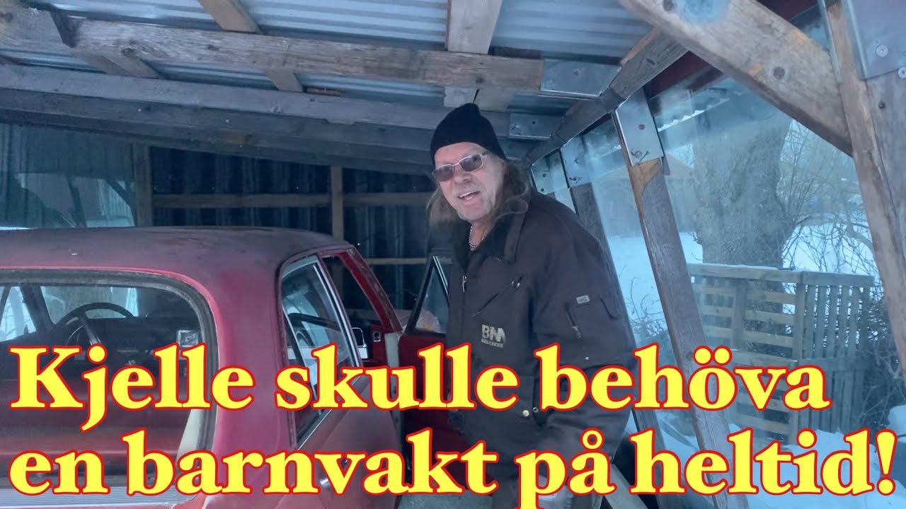 När man vänder ryggen till då passar Kjelle på att göra sånt frun annars är lite tveksam till! 