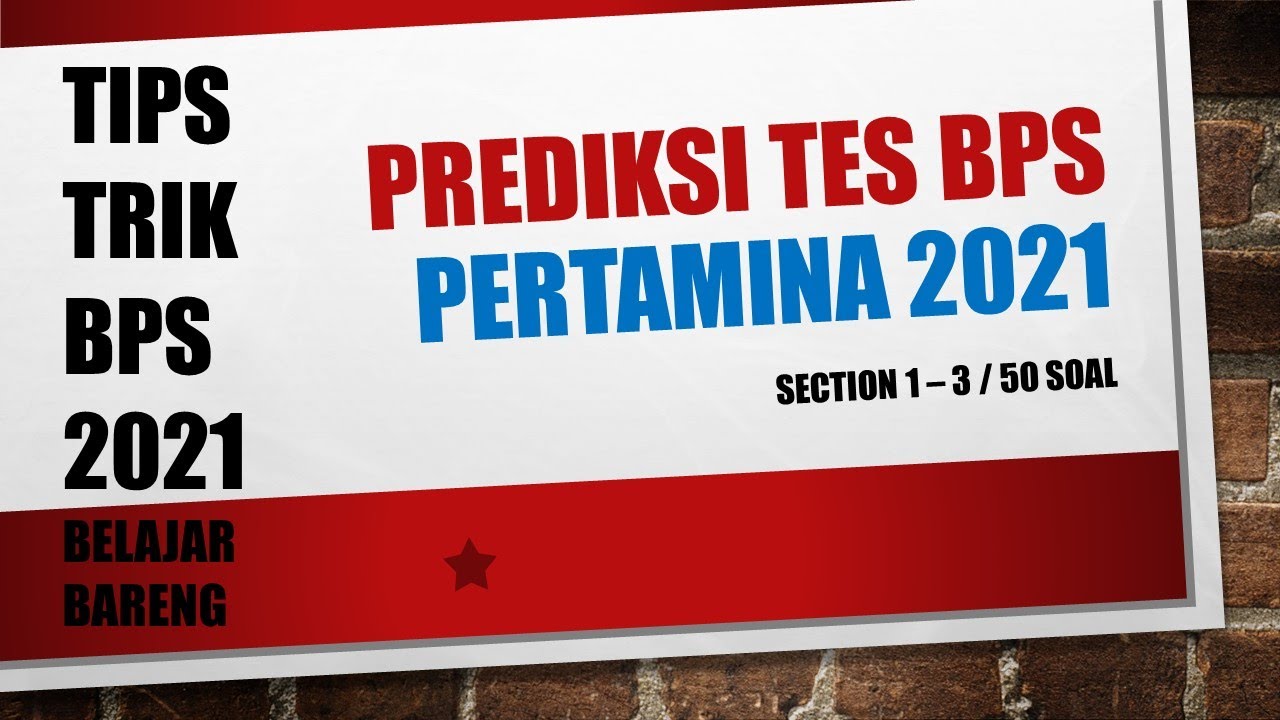 SOAL TES BPS PERTAMINA 2021 SECTION 1 - PERBEDAAN HURUF