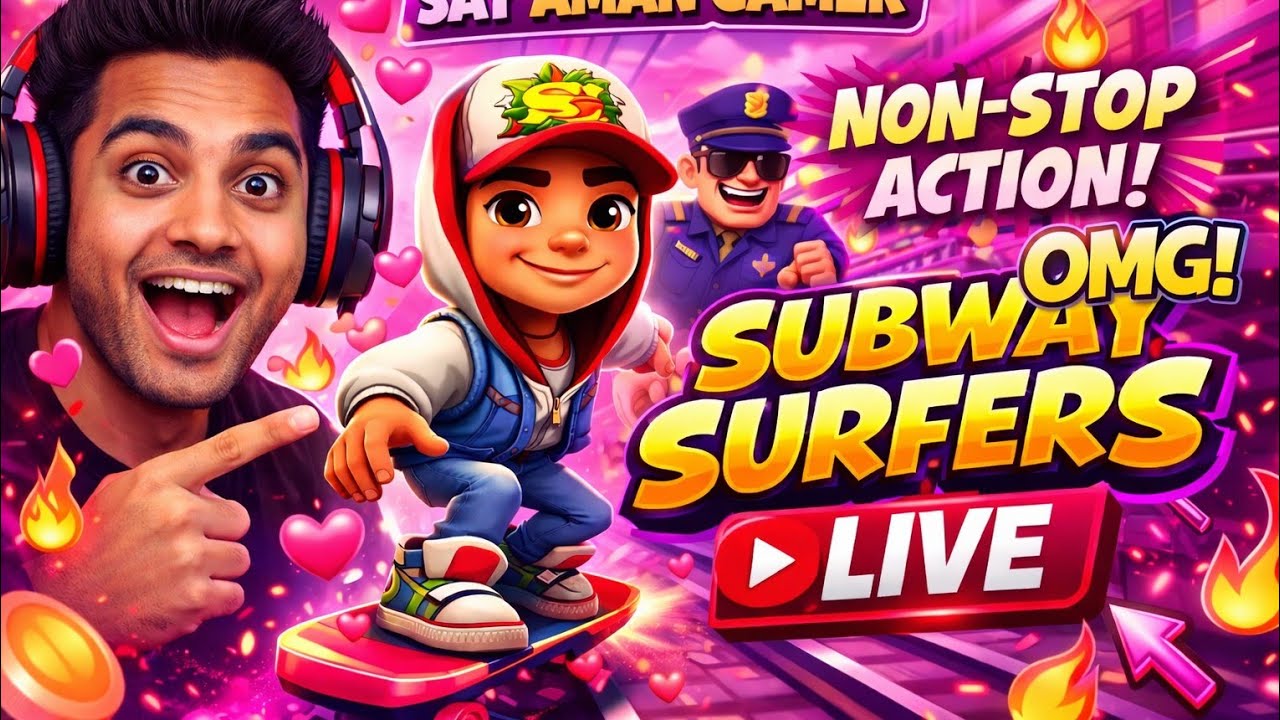 🔴 Subway Surfers Hollywood Non-Stop Live Gameplay | Pro Level Live 🔥 #subwaysurfers