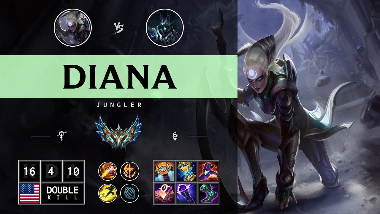Diana Jungle vs Karthus - NA Challenger Patch 14.14
