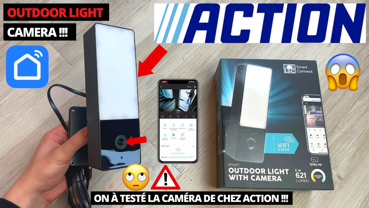 CAMERA SMART OUTDOOR LIGHT DE CHEZ ACTION !! ON À TESTÉ LA CAMERA LED DE CHEZ ACTION ! BON PLAN ?!