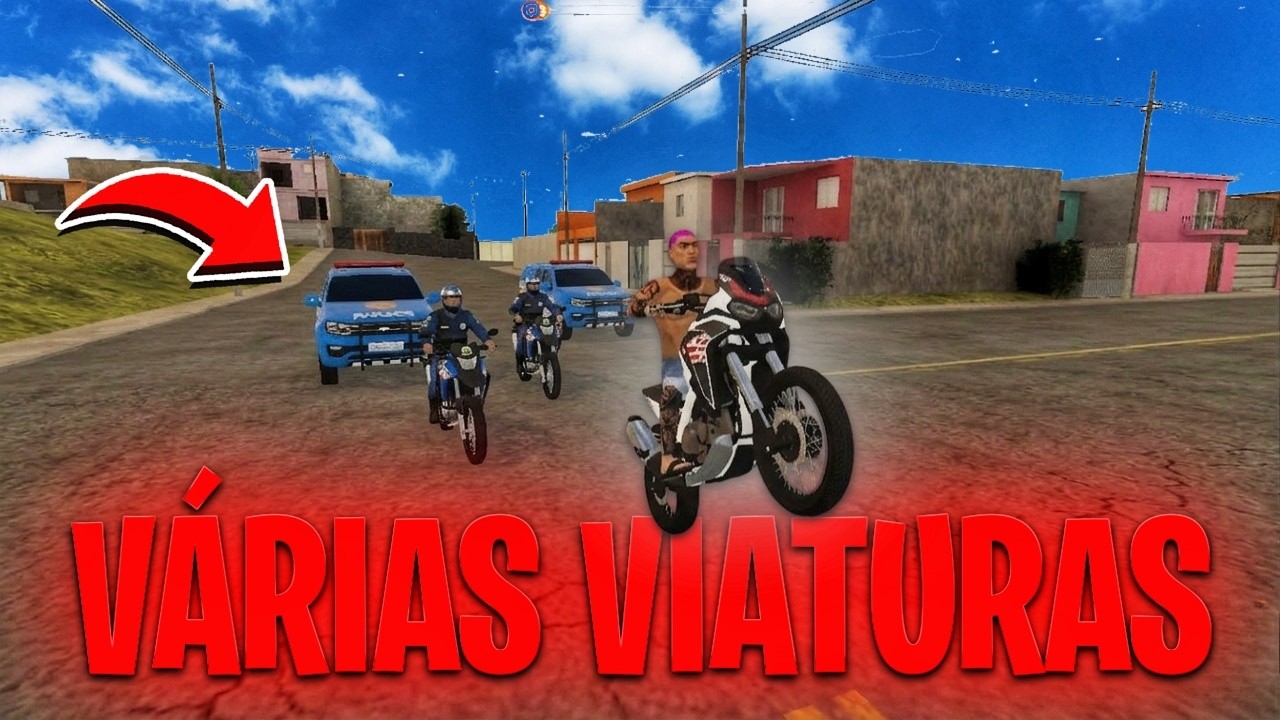 FUGI DE VÁRIAS VIATURAS COM A AFRICA TWIN [ELITE ALTO BRASIL]