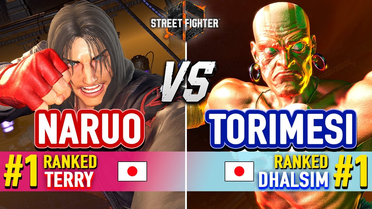 SF6 🔥 NARUO (#1 Ranked Terry) vs TORIMESI (#1 Ranked Dhalsim) 🔥 Street Fighter 6 High Level Gameplay