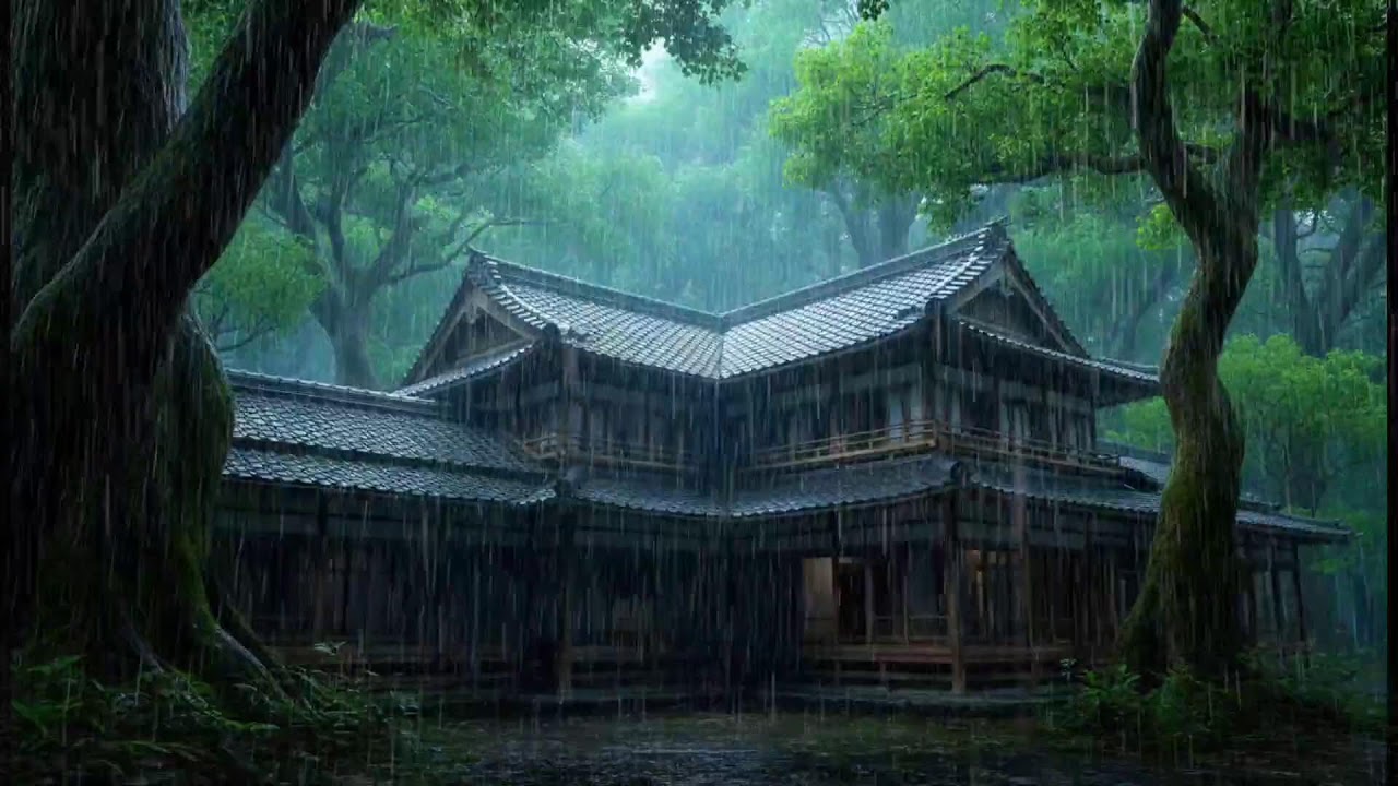 Heavy Rain Sound for Deep Sleep 🌧️ Powerful Night Rain Ambience to Fall Asleep Fast