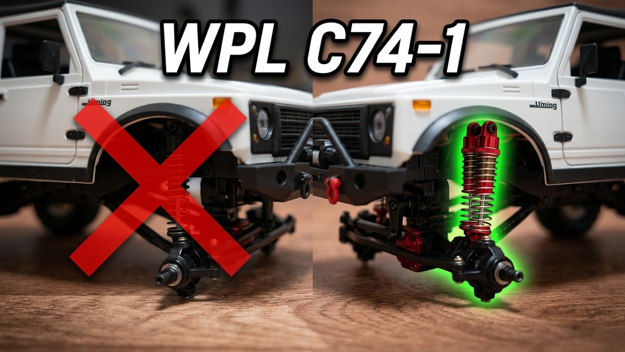 Rccars / wpl c74-1 jimny Upgrade to a larger oil shock absorber! / wpl c74-1 짐니 오일쇽업쇼바로 업그레이드 해보자!