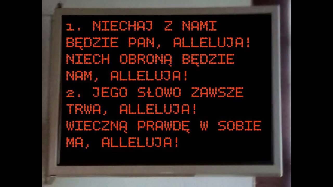 Niechaj z nami będzie Pan - organy