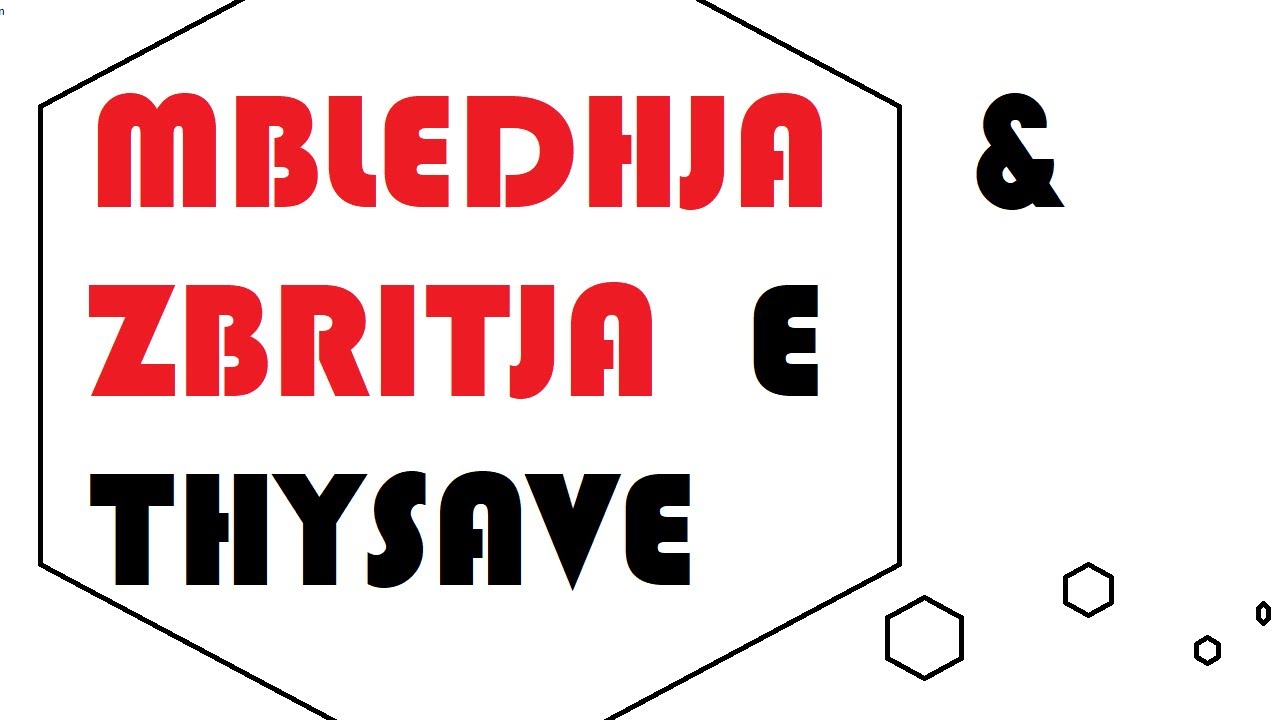 Mbledhja dhe Zbritja e Thyesave.