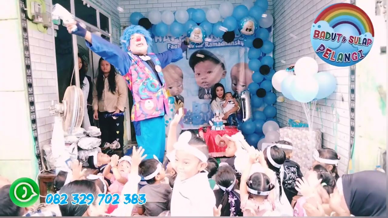 Om Badut Sanggar Pelangi 🌈http://wa.me/6282329702373#badut #viral #semuaorang