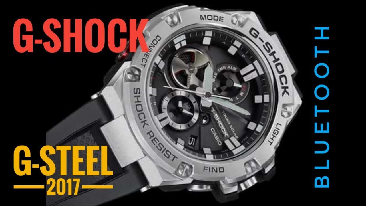 Тонкие G-Shock G-Steel GST-B100 2017 года с bluetooth