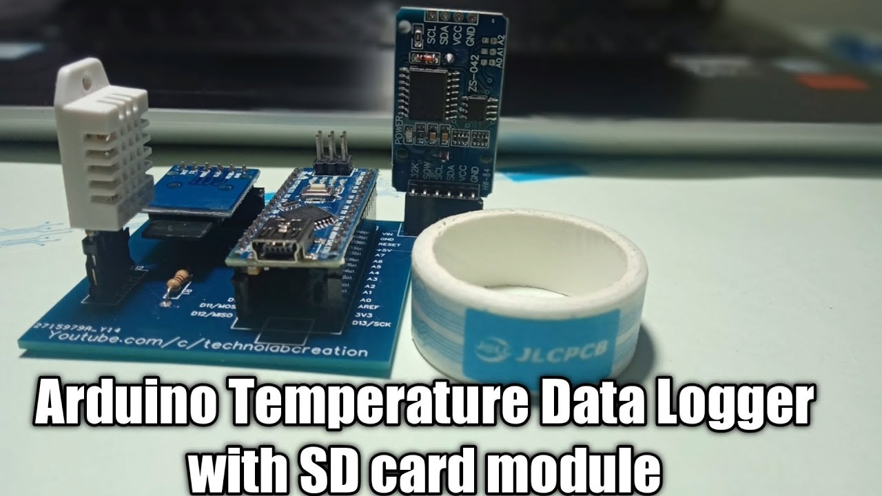 Arduino Temperature Data Logger with SD Card Module|| JLCPCB