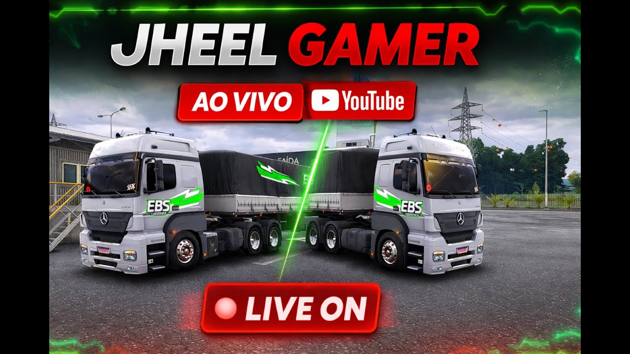 🚛 ETS2 AO VIVO | 🛣️ Rodando no Mapa RBR 🇧🇷 | JHEEL GAMER