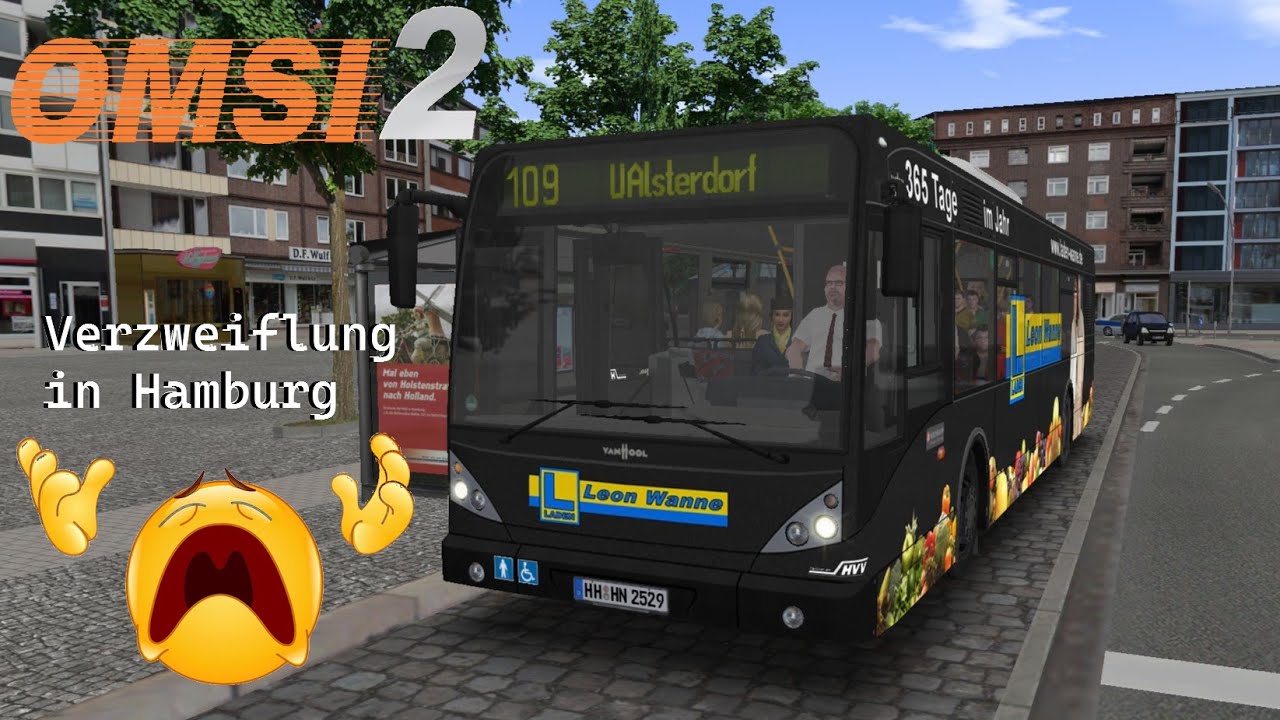 Omsi 2 | Ich verzweifle mit dem Van Hool in Hamburg [DE] (Bus)