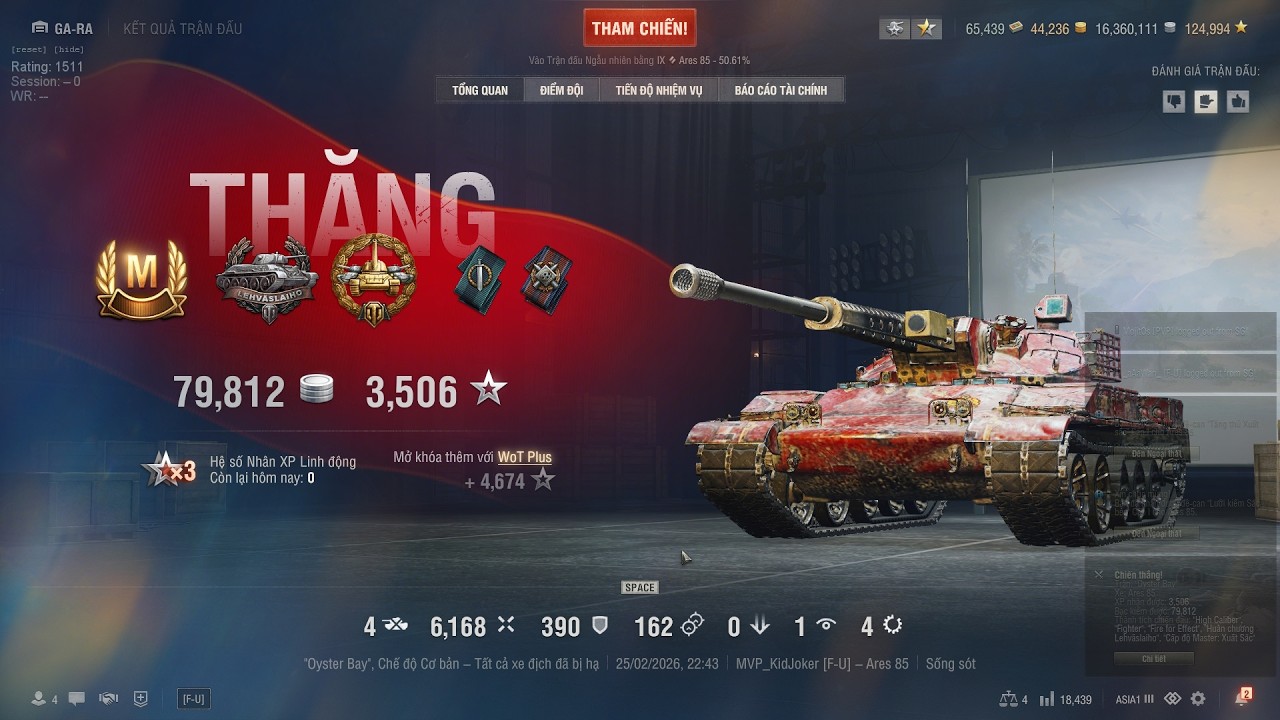 Highlight - 5k damage, 5 kill trong 2 phút - Ares 85 bá đạo trước khi bị neft