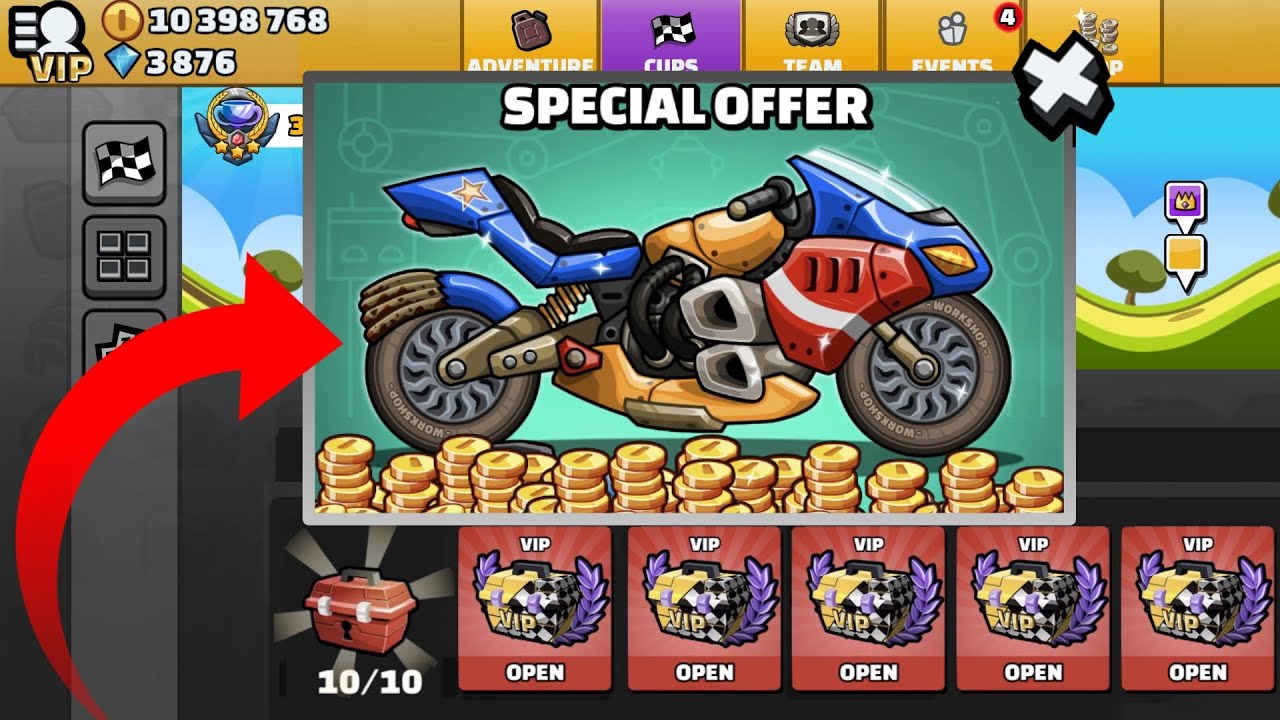 BECOMING VIP + STREETBIKE Superbike Offer | Hill Climb Racing 2 - HCR2
