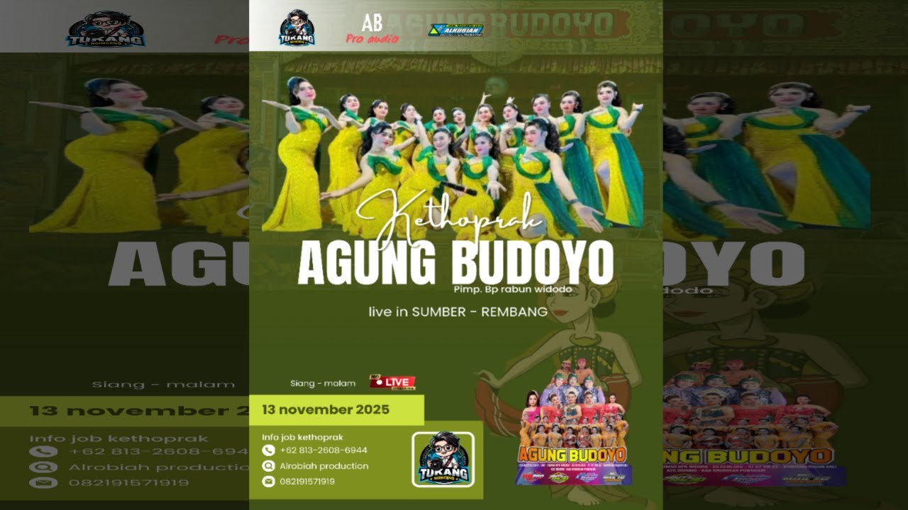 🔴🔵LIVE SW AGUNG BUDOYO SUMBER - REMBANG KAMIS 13 NOVEMBER 2025