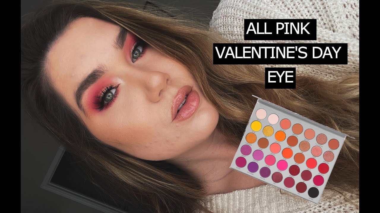 ALL PINK VALENTINES DAY LOOK || Jaclyn Hill Volume II Palette