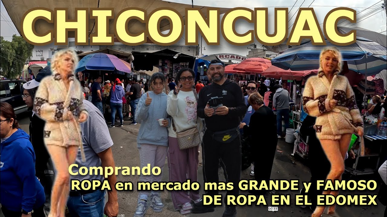 Comprando ROPA EN CHICONCUAC en mercado mas GRANDE y FAMOSO DE ROPA EN EL EDOMEX   #ropa #chiconcuac