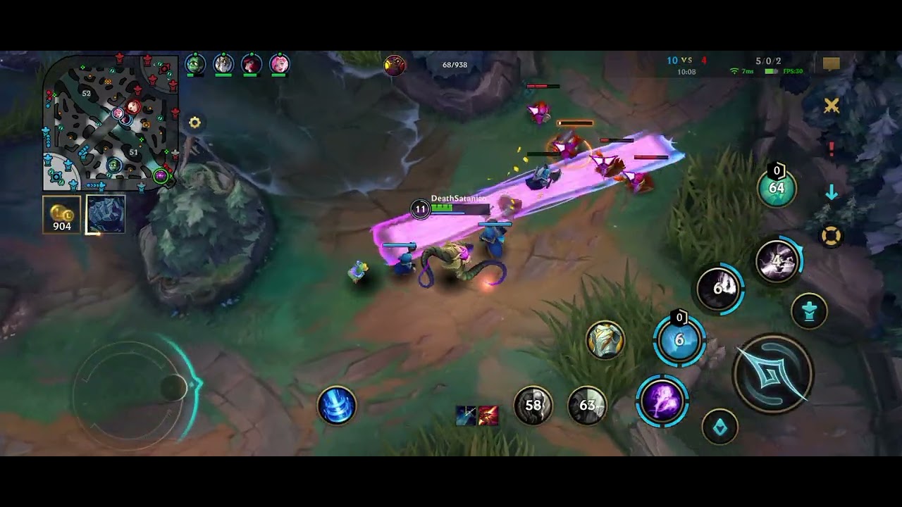 Vel'koz na top line no wild Rift 